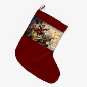 サンタ海賊のクリスマスストッキング ラージクリスマスストッキング (正面 (吊り時))