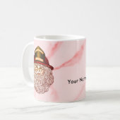 サンタ消防士マグカップ コーヒーマグカップ (正面左)
