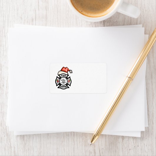 サンタ消防士 ラベル (インサイチュ)