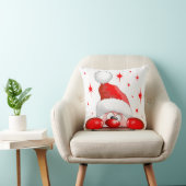 サンタ漫画かわいい覗きキャラクター©ブルーダークアート クッション (椅子)