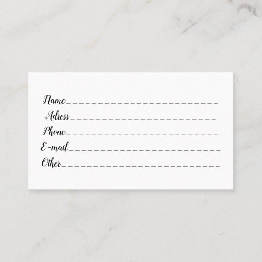 サンタ漫画かわいい覗きキャラクター©ブルーダークアート 名刺 (裏面)