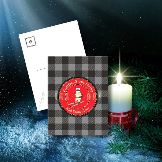 サンタ爪はがき付きパーフェクトスロープ滑走 ポストカード
