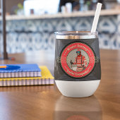 サンタ爪ウォーターボトルでスキー