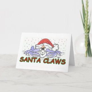 サンタ爪クリスマスカニ シーズンカード