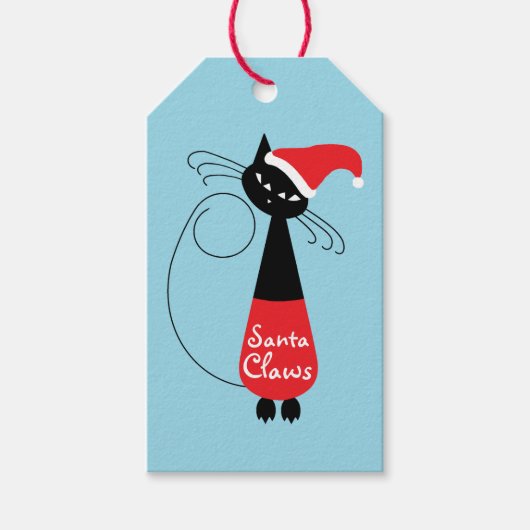サンタ爪クリスマスギフトタグ ギフトタグ (正面)