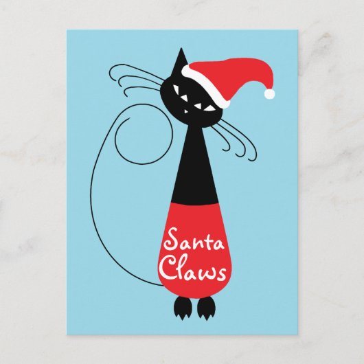 サンタ爪クリスマスホリデーポストカード シーズンポストカード (正面)