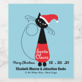 サンタ爪クリスマスワインラベル ワインラベル (シングルラベル)