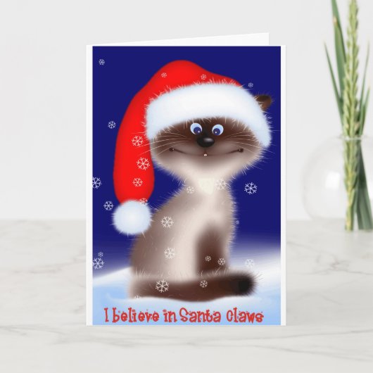 サンタ爪ネコ シーズンカード (正面)