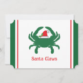 サンタ爪リスト航海のプンホリデーカード シーズンカード (正面)