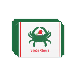 サンタ爪リスト航海のプンホリデーカード シーズンカード