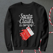 サンタ爪来のクパーソナライズされたリスおもしろい スウェットシャツ