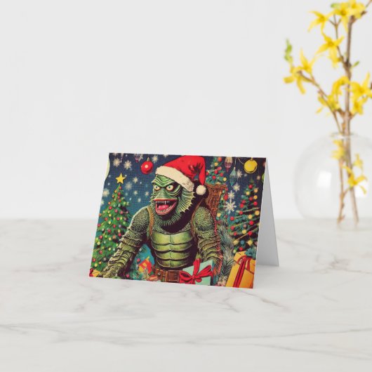 サンタ爪 カード (黄色い花)