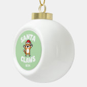 サンタ爪 セラミックボールオーナメント (右)