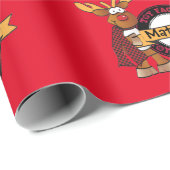 サンタ特産名前をカスタムする ラッピングペーパー (ロールコーナー)