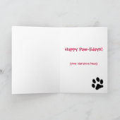 サンタ犬 シーズンカード (内部)