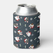 サンタ犬 缶クーラー (缶正面)