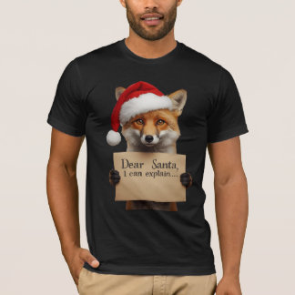 . サンタ犬Tシャツ Tシャツ