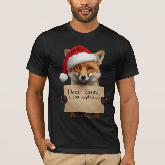 . サンタ犬Tシャツ Tシャツ (正面)