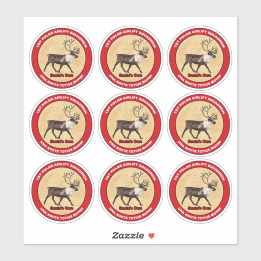 サンタ独自 – 1st Polar Airlift飛行隊ステッカー シール (シート)