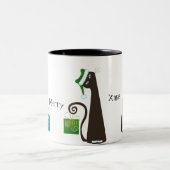 サンタ猫のマグ ツートーンマグカップ (中央)