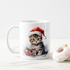 サンタ猫クリスマスコーヒーマグ コーヒーマグカップ
