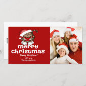 サンタ猫クリスマスフォトカード シーズンカード (正面/裏面)