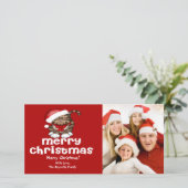 サンタ猫クリスマスフォトカード シーズンカード (スタンド正面)