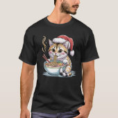 サンタ猫ラーメン Tシャツ (正面)