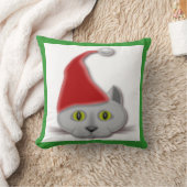 サンタ猫 クッション (ブランケット)