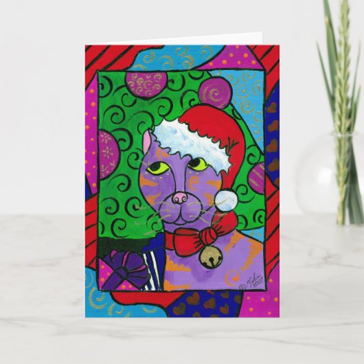 サンタ猫 シーズンカード (正面)