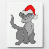 サンタ猫 フォトプラーク (正面)