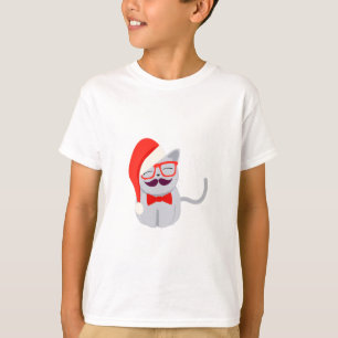 サンタ猫 Tシャツ