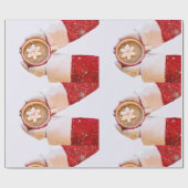 サンタ用ホットチョコレート ラッピングペーパー (フラット)