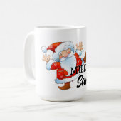 サンタ用ミルク コーヒーマグカップ (正面左)