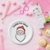 サンタ用Cookie ペーパープレート (パーティー)