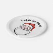 サンタ用Cookie ペーパープレート (アングル)