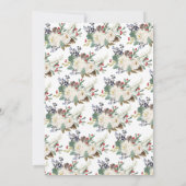 サンタ男女兼用ベビークリスマスベビーシャワー 招待状 (裏面)