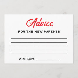 サンタ男女兼用ベビーハットウィンターベイビーシャワー アドバイスカード