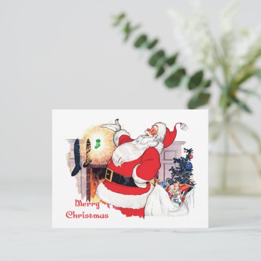 サンタ発表ベビーオンザウェイポストカード シーズンポストカード (スタンド正面)