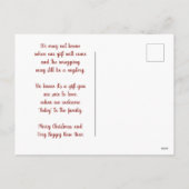 サンタ発表ベビーオンザウェイポストカード シーズンポストカード (裏面)