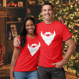 サンタ白ひげ・口ひげTシャツ Tシャツ