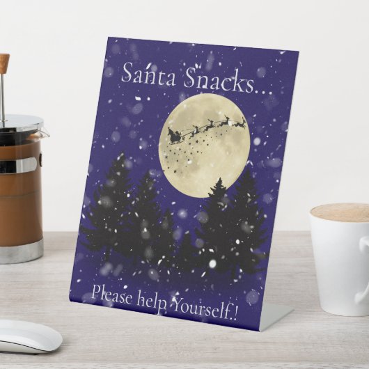 サンタ目撃クリスマススナックパーティー 台座サイン (インサイチュ)