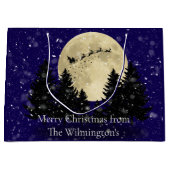 サンタ目撃クリスマス ラージペーパーバッグ (正面)