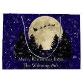 サンタ目撃クリスマス ラージペーパーバッグ (裏面)