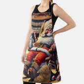 サンタ眠るクリスマス エプロン (インサイチュ)