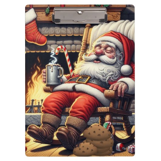 サンタ眠るクリスマス クリップボード (正面)