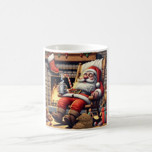 サンタ眠るクリスマス コーヒーマグカップ (中央)