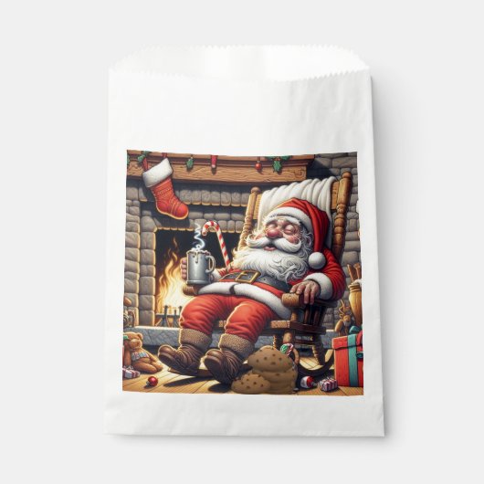 サンタ眠るクリスマス フェイバーバッグ (正面)