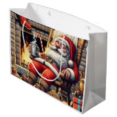 サンタ眠るクリスマス ラージペーパーバッグ (裏面アングル)