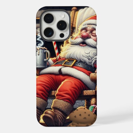 サンタ眠るクリスマス iPhoneケース (裏面)